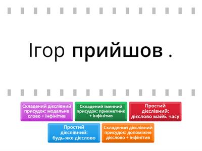 Способи вираження дієслівного присудка