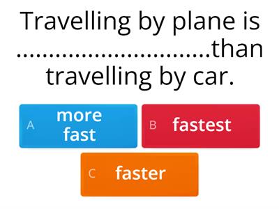 Comparatives and superlatives