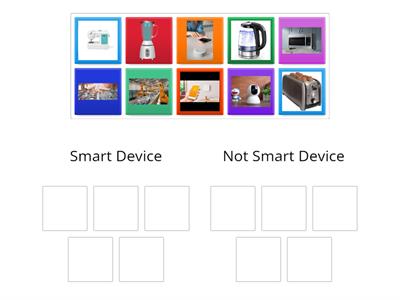 It is a smart machine or not? Drag each picture to its right place.