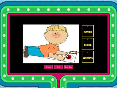 2ANO - CLASSROOM ACTIONS AND SCHOOL MATERIALS GAME