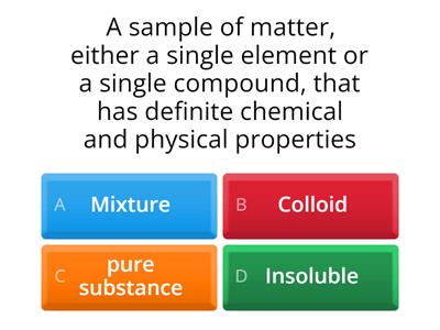  (Year 7) Mixtures and Science equipment