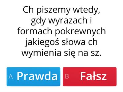 Pisownia wyrazów z "h" i "ch"