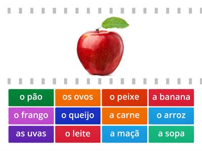 A comida in Portuguese