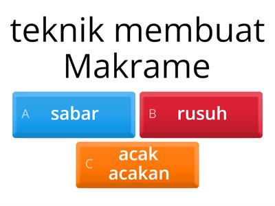 seni rupa dan makrame