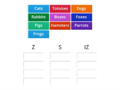 Plural nouns