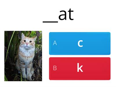 C or K to make the "K" sound at the beginning of a word- includes SK and SC