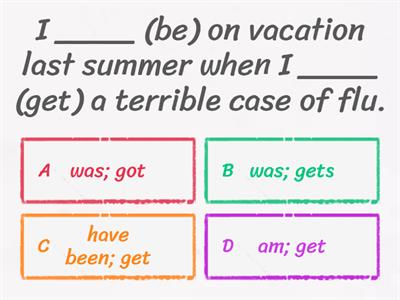 Mixed tenses test (Present tenses, Past Simple, will-future, be going to, Present Perfect)
