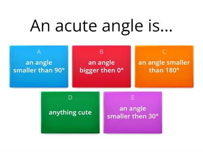 Angle Quiz