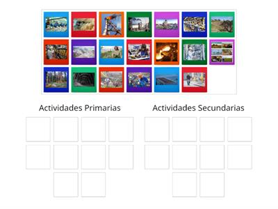 Actividades Primarias Secundarias Y Terciarias - Recursos Didácticos