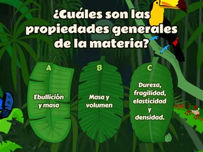 Propiedades generales y específicas de la materia