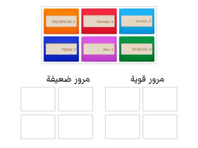 مشاركة الملفات تدريب 5 ( كلمات مرور قوية )