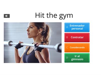 VOCABULARIO (a) 21.- Gym ejercicios y rutinas