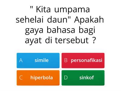 SAJAK "KITA UMPAMA SEHELAI DAUN"