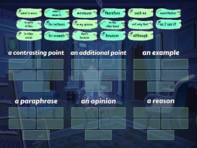 Conjunctions - key phrases