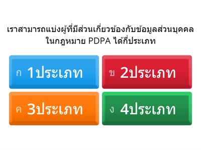 แบบทดสอบPDPA