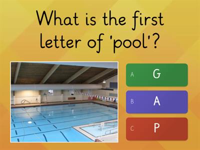 swimming - starting letter