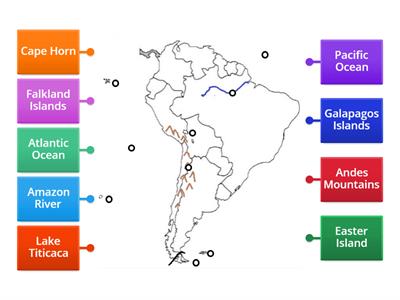 South America - Bodies of Water and Other Features
