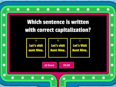 Capitalization Practice