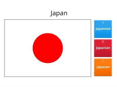 Countries and nationalities