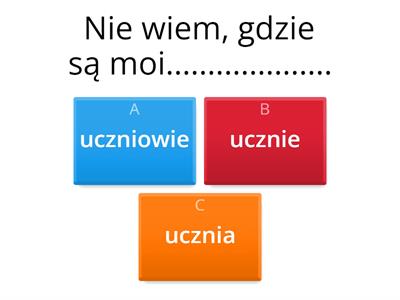 Mianownik męskoosobowy liczba mnoga