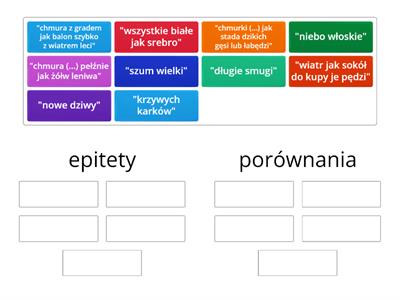 Porównanie Epitet Metafora - Materiały Dydaktyczne