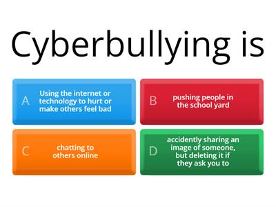Cyberbullying quiz