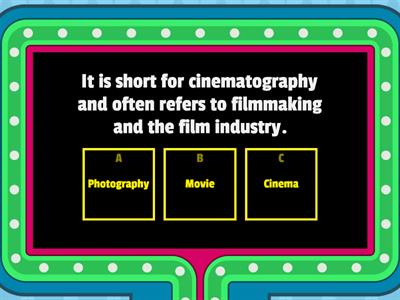 Developments in Filmmaking and Cinema