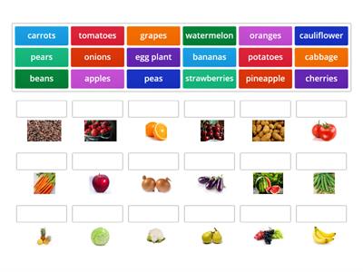 Vegetables/fruits