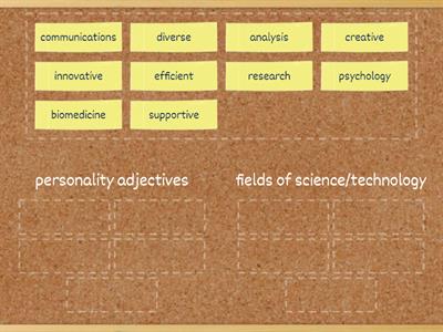 STEM jobs - matching vocabulary