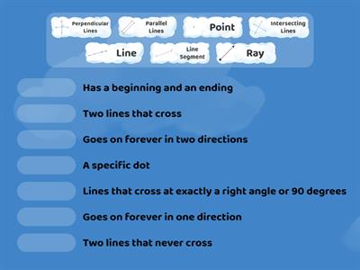 Angles and Lines Vocabulary
