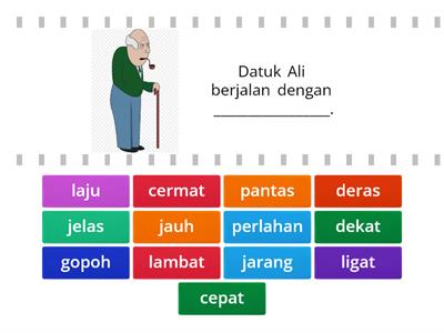 KATA ADJEKTIF CARA DAN JARAK (TAHUN 4)