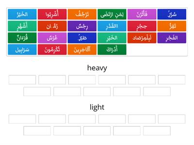 Heavy vs light _ Arabic Grammar
