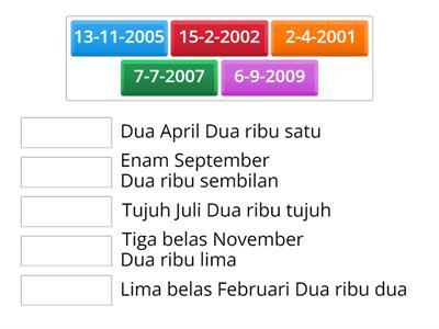 Latihan Tanggal-Bulan-Tahun