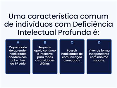 4. Deficiência Intelectual: conceitos, causas e tipos