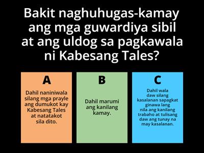 EL FILI - KABANATA 9 ( Ang mga Pilato )