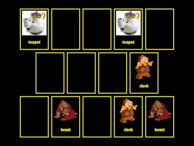 Cartoon Characters - Flip Cards - Vocabulary - L1