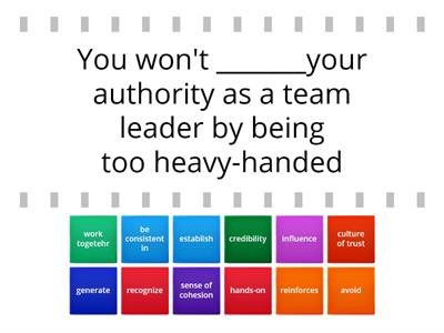 Leadership vocabulary 2