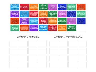 ACTIVIDAD ATENCION PRIMARIA O ESPECIALIZADA UD 1 OFIFA