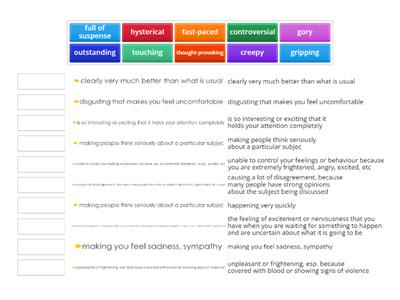 Adjectives to describe films