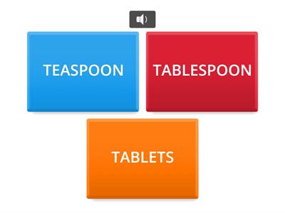 Medication Word Quiz