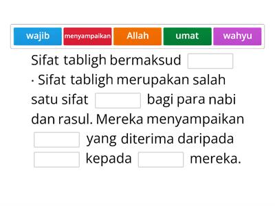 PENDIDIKAN ISLAM TAHUN 3 : MENELADANI SIFAT TABLIGH - Oleh: Ustazah Asmahaney Abdullah