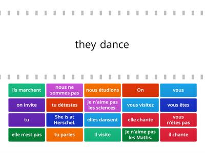 REVISION : VERB ENDINGS  -ER /TO BE + PRONOUNS 