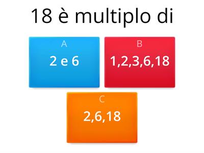 Multipli, divisori e numeri primi