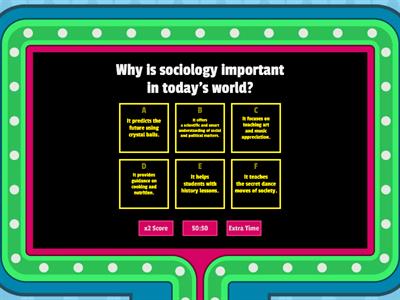 Sociology... what for?