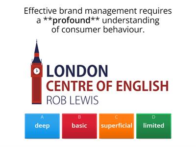 Brand management vocabulary. London Centre of English Wlodawa