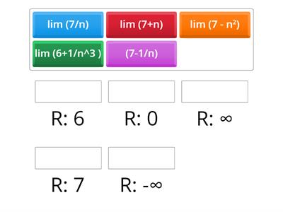 Calcula los siguientes limites: