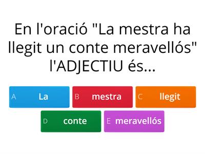 Quiz valencià repàs examen 4t primària