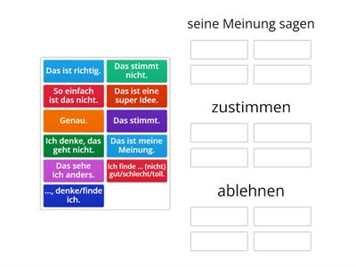 Netzwerk neu A2, Kapitel 2, Kommunikation, S23 Nr.8c, seine Meinung sagen