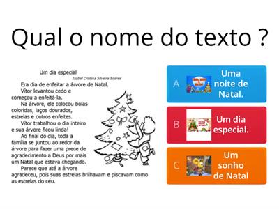   Leitura e interpretação do texto