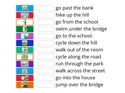 Prepositions of movement 5